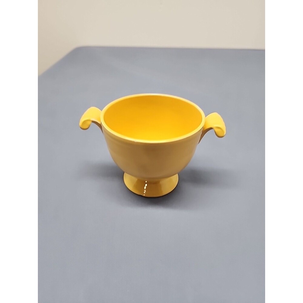 Fiestaware Original Yellow Handled Sugar Dish Vintage 1940's Made In The USA